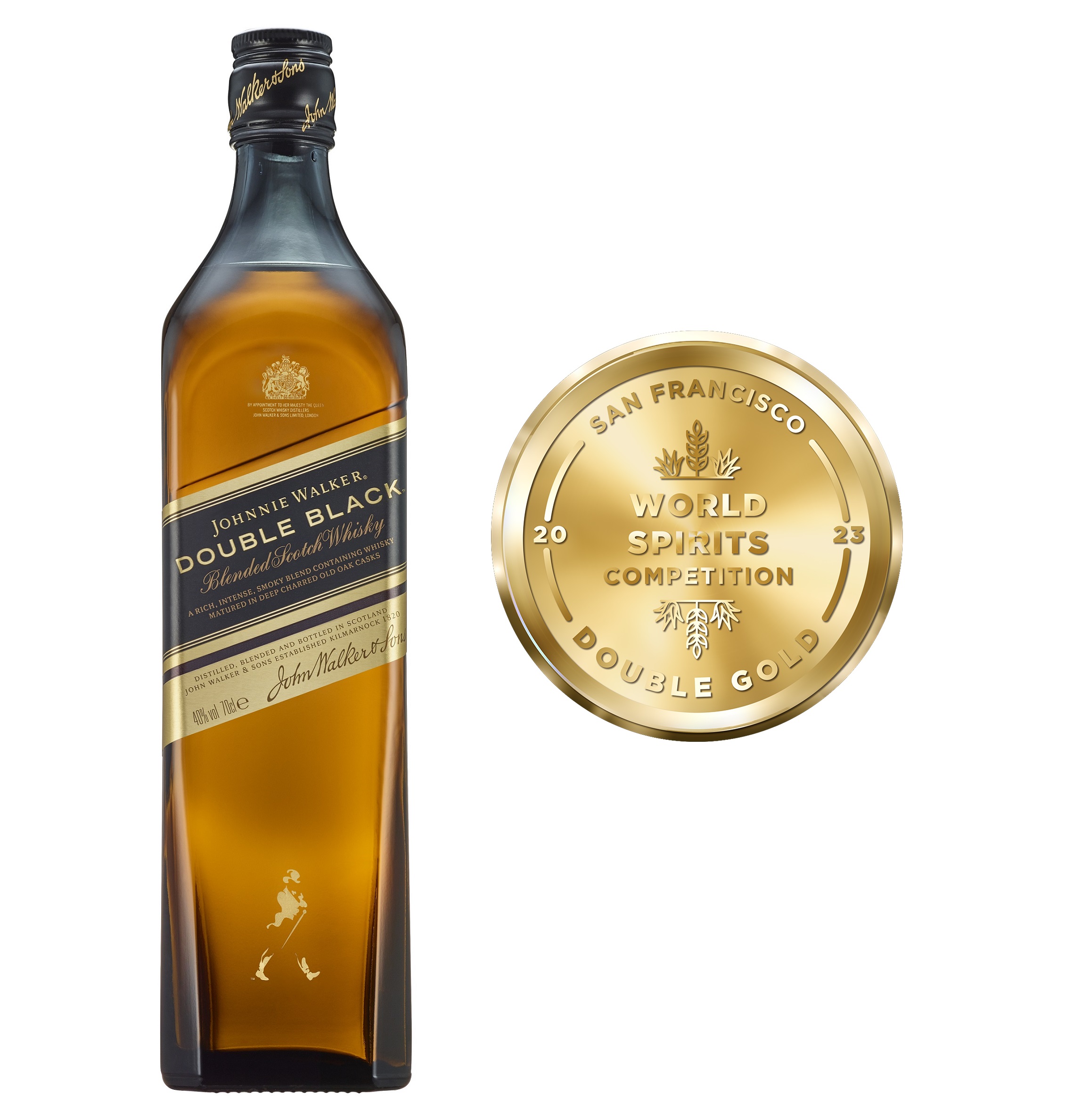 JOHNNIE WALKER Double Black 0.7L blended scotch whisky